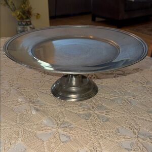 Pewter made in Italy Cake Stand